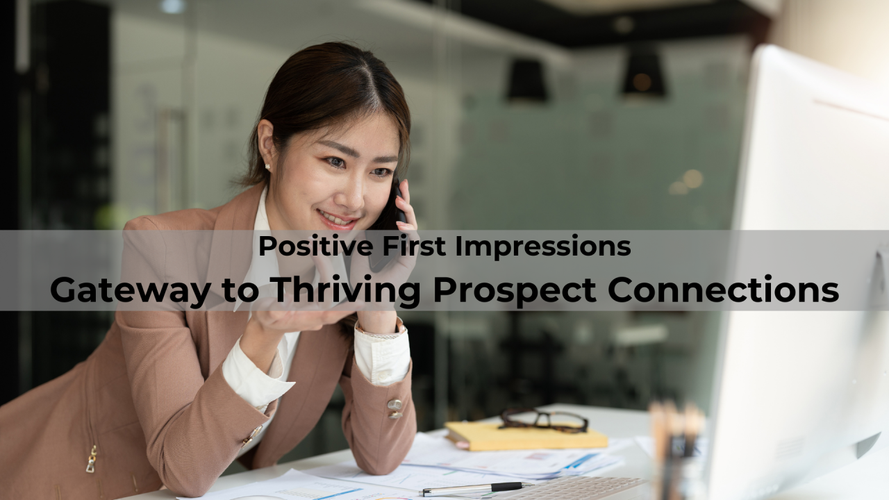 Making positive first impressions to make connections.
